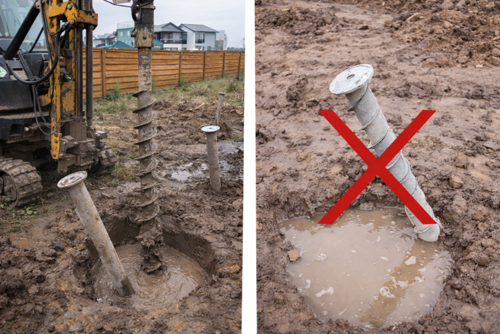Бурение под сваи: типичные ошибки частников и как их избежать