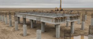 Свайный фундамент под ключ в Астане — буронабивные сваи с ростверком